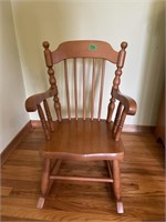 Childten’s wood rocking chair