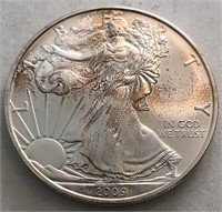 2009 UNC America Silver Eagle Dollar