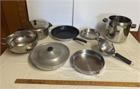 Assorted pots & pans