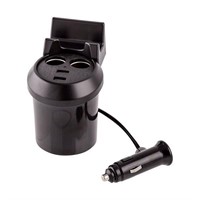 DIRTY DOG USB Charger with Phone Stand, Black