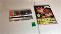 Construction Paper Pad and Gel Pens
