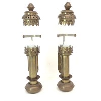 Interpur, Brass Wall Mount Candleholders