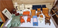Vintage Dollhouse Miniature Furniture