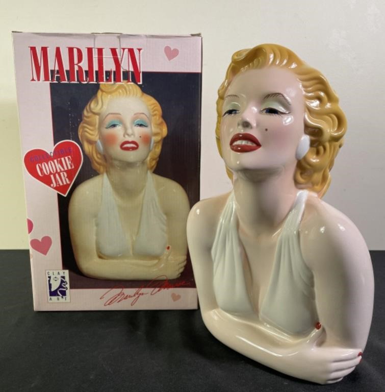 1996 Marilyn Monroe Ceramic Cookie Jar w/ Box