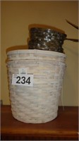 (2) Large Wicker Baskets