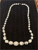 midc century contemporary style bead necklace