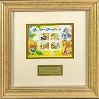 Framed Disney Pooh Through The Years Stamps
