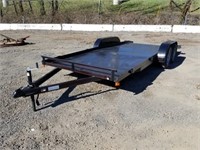 2019 P & T Trailers 18' T/A Flatbed Trailer