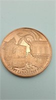 1 Ounce Copper Round "Inflation is Coming"