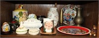 Coca Cola tray, vase, cookie jar lot