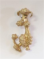 Vintage Poodle Brooch