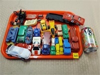 Lot of Toy Cars & Plastic Display Cars