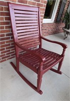 Outdoor Painted Wood Rocker made in Indoniesia