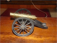 Brass & Cast Mini Cannon Statue