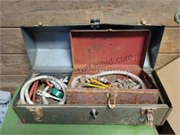 Old Metal Craftsman Tool Box & Contents