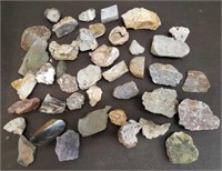 Lot of Assorted Rocks & Minerals. Agates, Jasper