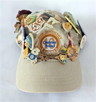 Cherished Teddies 10th Anniversary Member Pins Hat