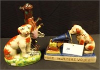 2 Staffordshire Dog Figurines
