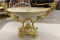 Reproduction French Style Resin Center Piece Urn