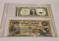 National Currency $10 Union County N.B. Liberty,