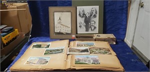 Assorted Vintage Postcards, Photo Negatives &