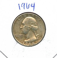 1964 Washington Silver Quarter