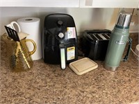 Thermos, fryer, misc.