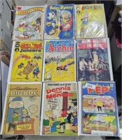 9 Vintage 10/12 Cent Comic Books
