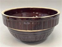 Brown Ceramic Bowl Made In USA