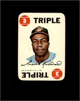 1968 Topps Game #7 Frank Robinson VG-EX to EX+