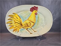 Vietri Painted Rooster Serving Platter