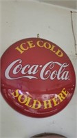 Coca-Cola sold here sign