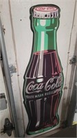 Metal coca-Cola sign
