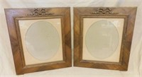 Louis XVI Style Bow Carved Hanging Picture Frames.
