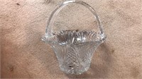 Large imperial Crystal handled basket