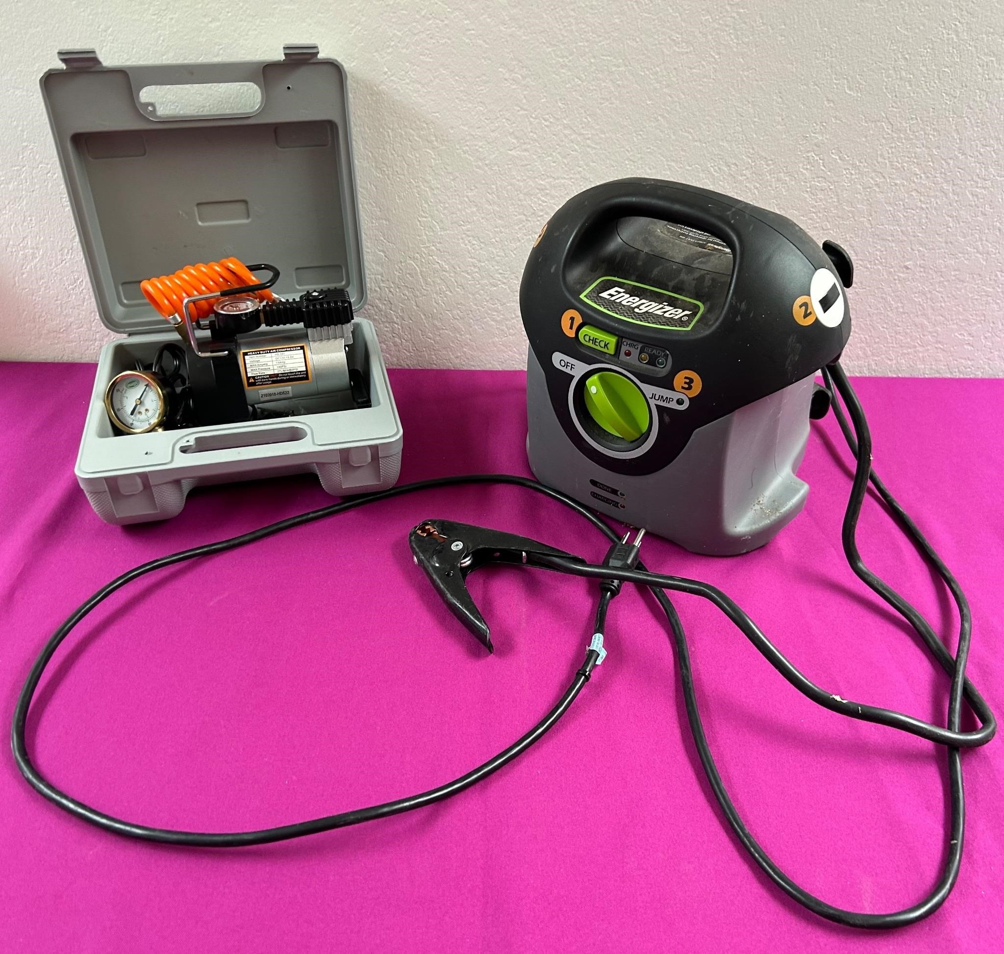 Energizer Battery Check / Charger, Air Compressor