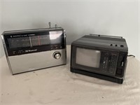 Vintage Zenith six band AM/FM radio and Emerson