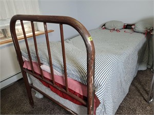 Twin size Metal Bed.