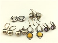 6 pairs Sterling Earrings