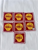 7 Vintage Shell Patches