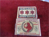 (2) Safety match boxes.