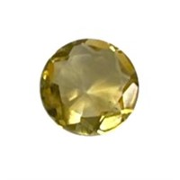 Natural 0.61ct Round Cut Yellow Citrine Gemstone