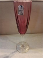 Pilgrim Glass Cranberry Wine Glass