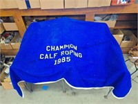 Champion Calf Roping 1985 , blanket from Meade