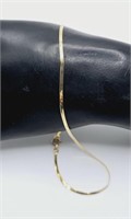 14K Yellow Gold Anklet Chain