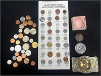 50 different coins from 50 different countries,