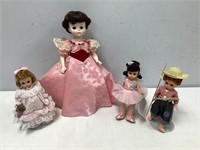 Four Madame Alexander Dolls in Boxes