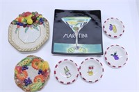 Colorful Ceramic Dishes incl Fitz & Floyd