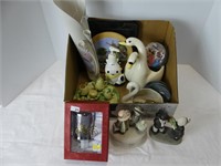 BOX: DECORATIVE CHINA AND OTHER PIECES