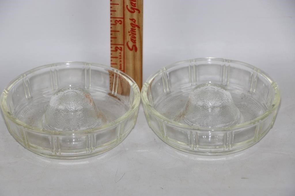 Glassbake Small Jello/Bundt Molds McKee Glass